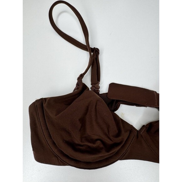 SKIMS Underwire Bra Brown Coco Size 32A NWT - Picture 3 of 5